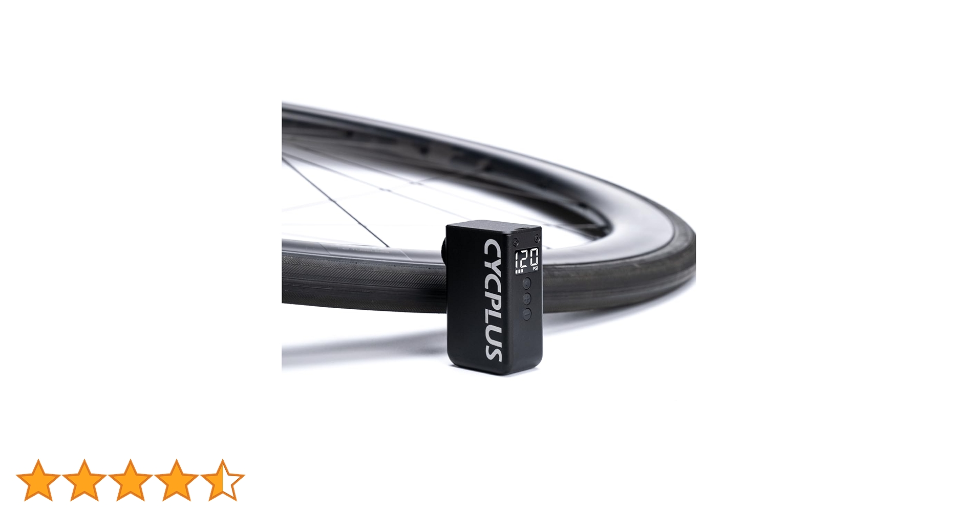CYCPLUS 自転車 空気入れ 携帯電動ポンプ 仏式米式バルブ対応 Amazon | CYCPLUS 自転車 空気入れ 気圧表示 MAX 120PSI 携帯